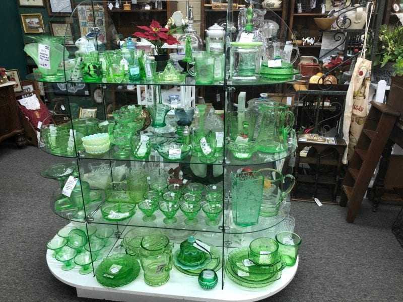 antique vaseline glass collectible